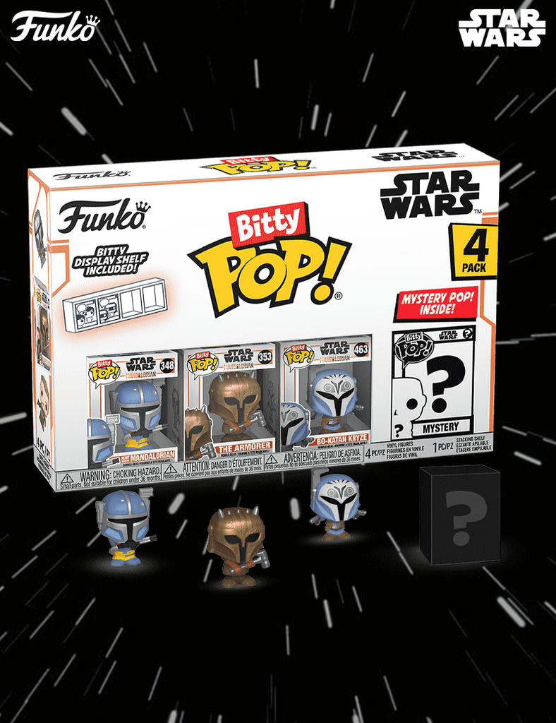 Pack de 4 figurines - Funko Bitty POP! Star Wars The Mandalorian Série 1