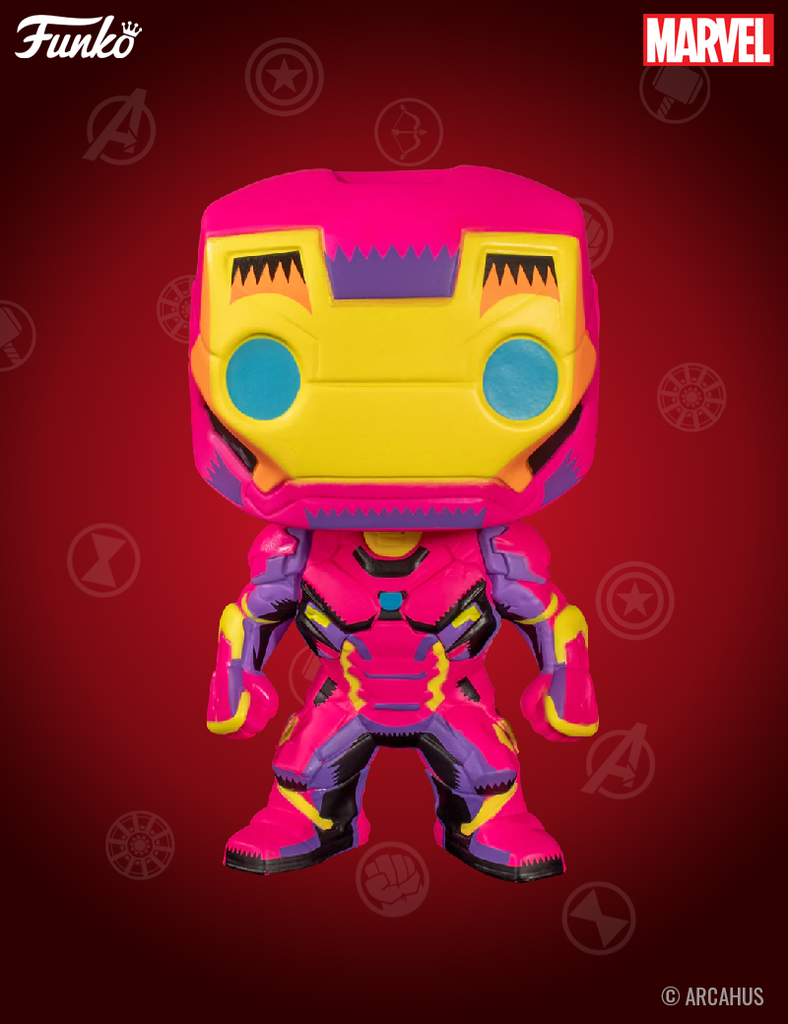 Iron Man n° 649 - Figurine Funko POP! Marvel Black Light