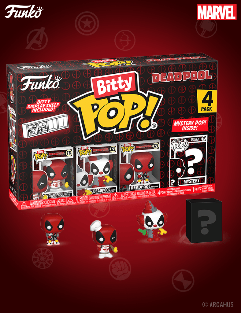 Pack de 4 figurines - Funko Bitty POP! Marvel Deadpool Série 1