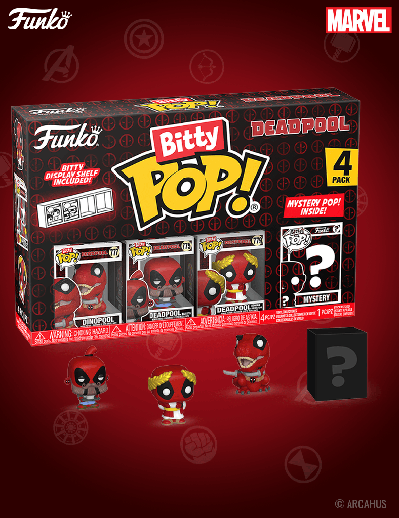 Pack de 4 figurines - Funko Bitty POP! Marvel Deadpool Série 3