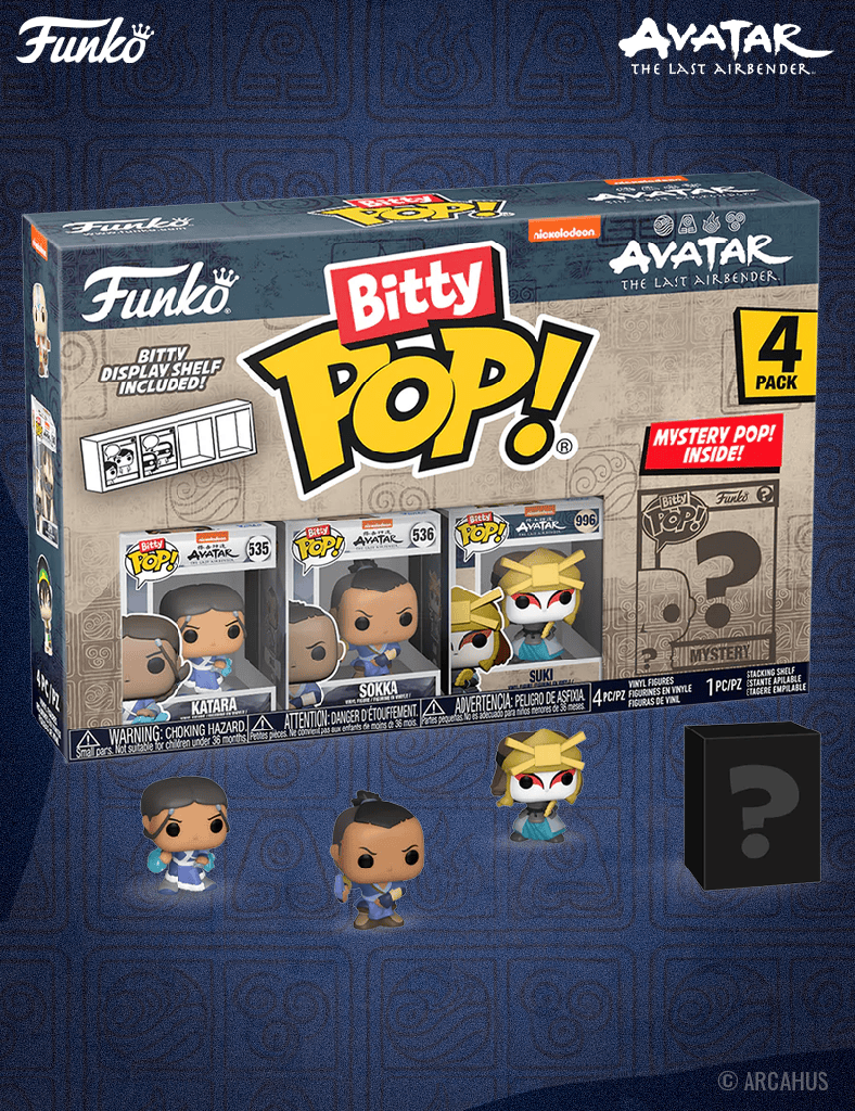 Pack de 4 figurines - Funko Bitty POP! Avatar The Last Airbender Série 3