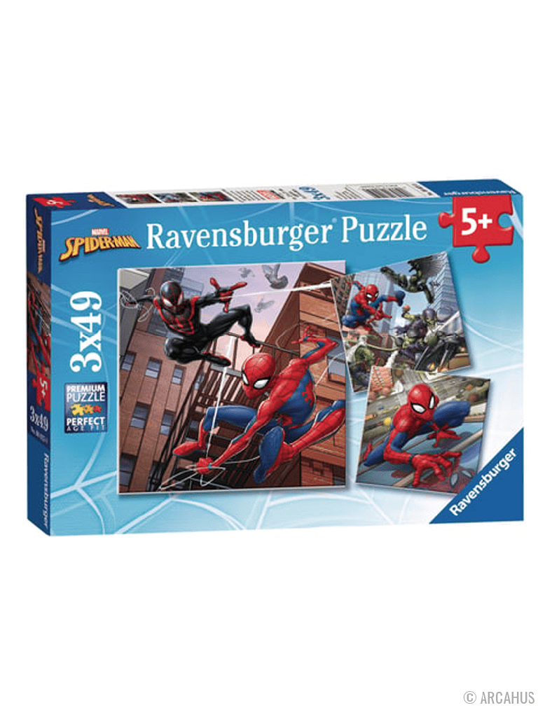 Spider-Man en action - 3 Puzzle 49P Marvel Spider-Man