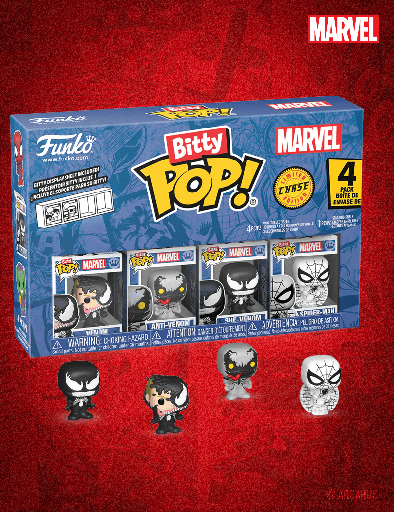 Pack de 4 figurines - Funko Bitty POP! Marvel Spider-Man Série 3