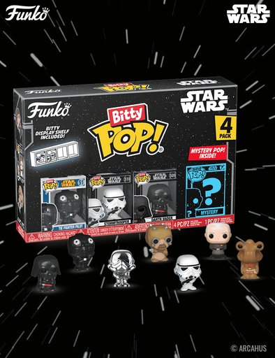 Pack de 4 figurines - Funko Bitty POP! Star Wars Série 4