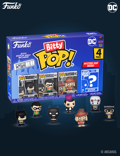 Pack de 4 figurines - Funko Bitty POP! DC Série 1