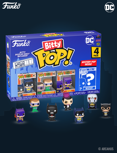 Pack de 4 figurines - Funko Bitty POP! DC Série 4