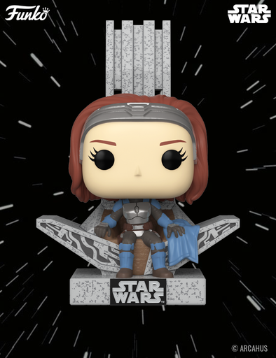 Bo-Katan Kryze sur le Throne n° 669 - Figurine Funko POP! Deluxe Star Wars The Mandalorian