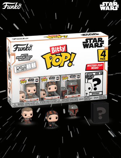 Pack de 4 figurines - Funko Bitty POP! Star Wars The Mandalorian Série 3