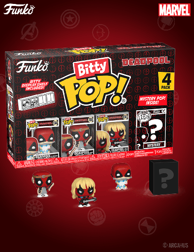 Pack de 4 figurines - Funko Bitty POP! Marvel Deadpool Série 4