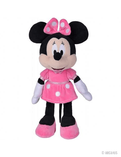 Minnie Robe Rose - Peluche 25 cm Mickey Mouse