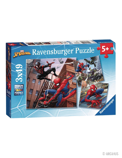 Spider-Man en action - 3 Puzzle 49P Marvel Spider-Man