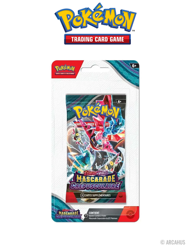 Pokémon Mascarade Crepusculaire -  Booster VF sous Blister Aléatoire EV 06 Écarlate et Violet
